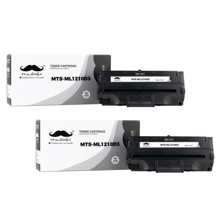 Samsung ML-1210D3 Compatible Black Toner Cartridge - Moustache® - 2/Pack