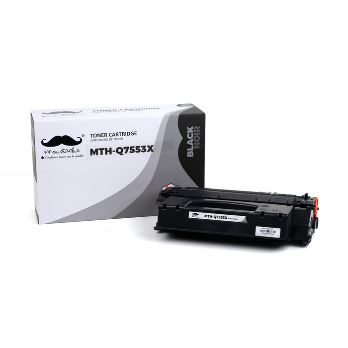 Compatible HP 53X Q7553X Black Toner Cartridge High Yield - Moustache® - 1/Pack