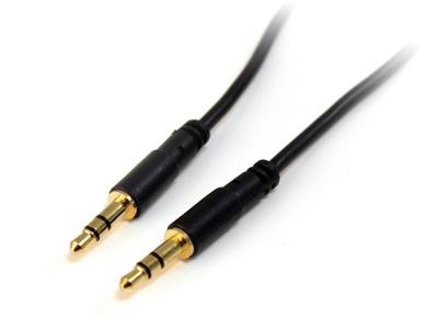 StarTech.com 3 ft Slim 3.5mm to Right Angle Stereo Audio Cable