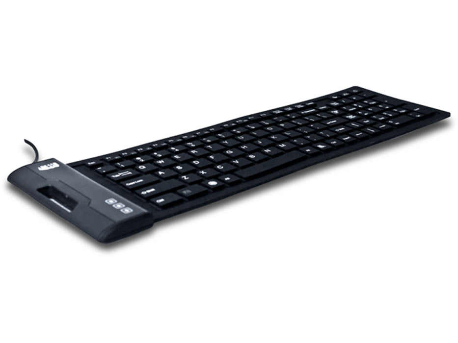 SlimTouch 222 Antimicrobial Waterproof Flex Keyboard (Compact Size)