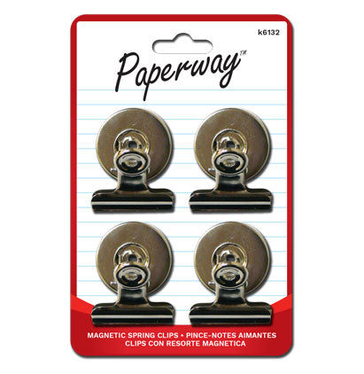 PAPERWAY® 4 SPRING CLIPS - MAGNETIC — Everyday Office Supplies