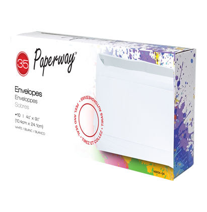 PAPERWAY® ENVELOPES #10 PEEL AND SEAL-25 — Everyday Office Supplies