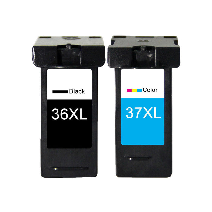 Lexmark 36XL 18C2170 37XL 18C2180 Remanufactured Black and Color Ink Cartridge Combo