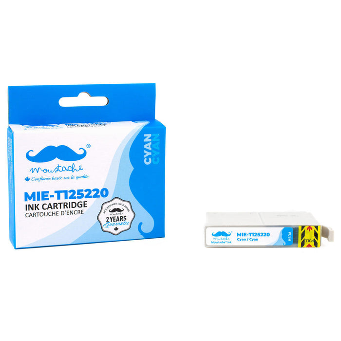 Epson 125 T125220 Compatible Cyan Ink Cartridge - Moustache® - 1/Pack