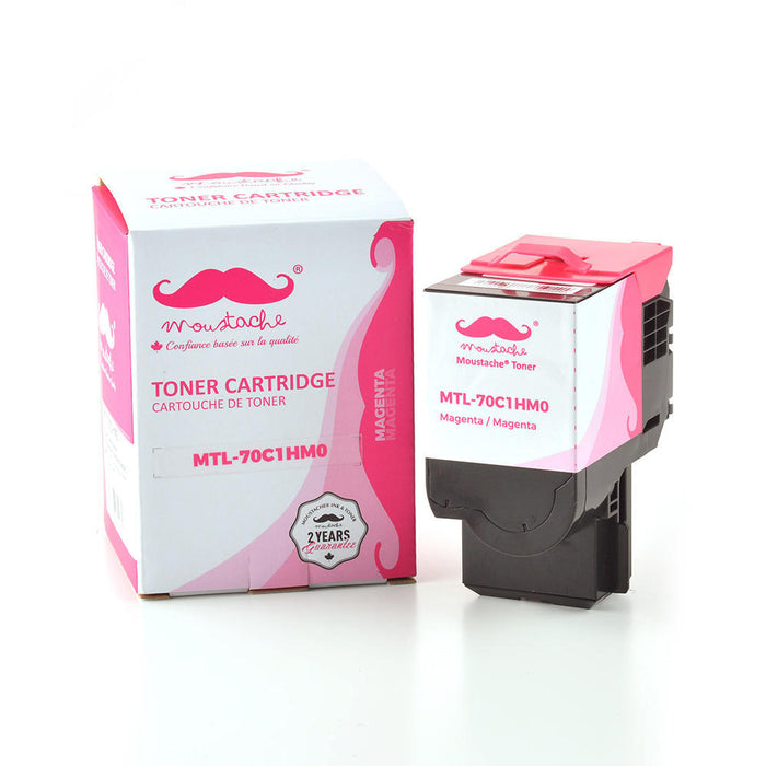 Lexmark 70C1HM0 Compatible Magenta Toner Cartridge High Yield - Moustache®