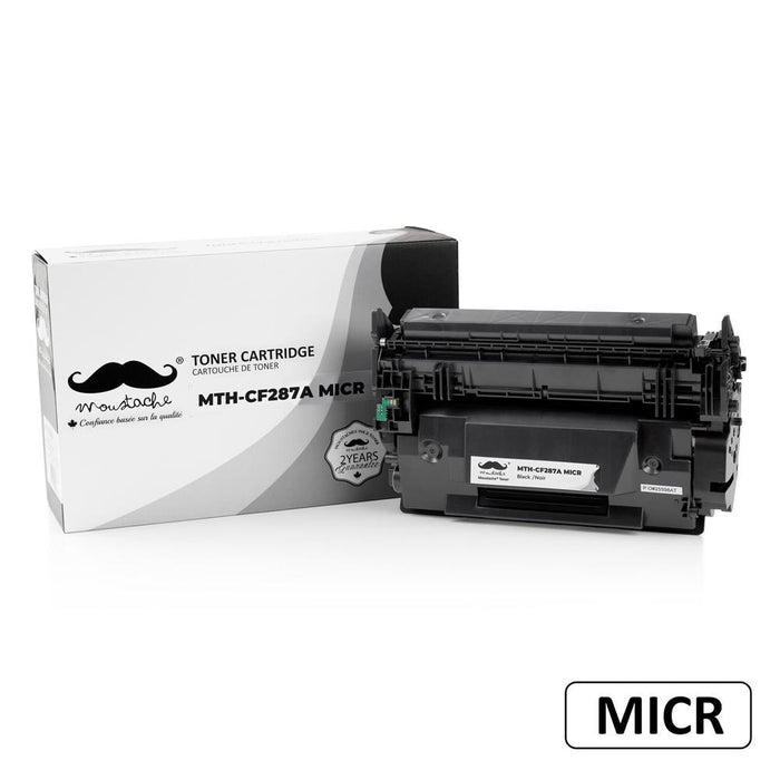 Compatible HP 87A CF287A MICR Black Toner Cartridge - Moustache®