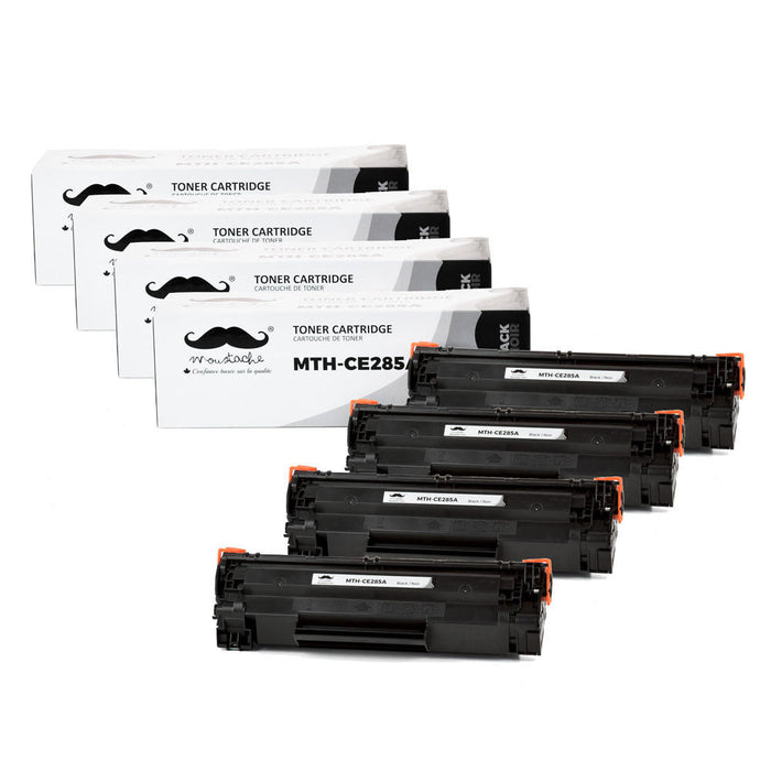 Compatible HP 85A CE285A Black Toner Cartridge - Moustache® - 4/Pack