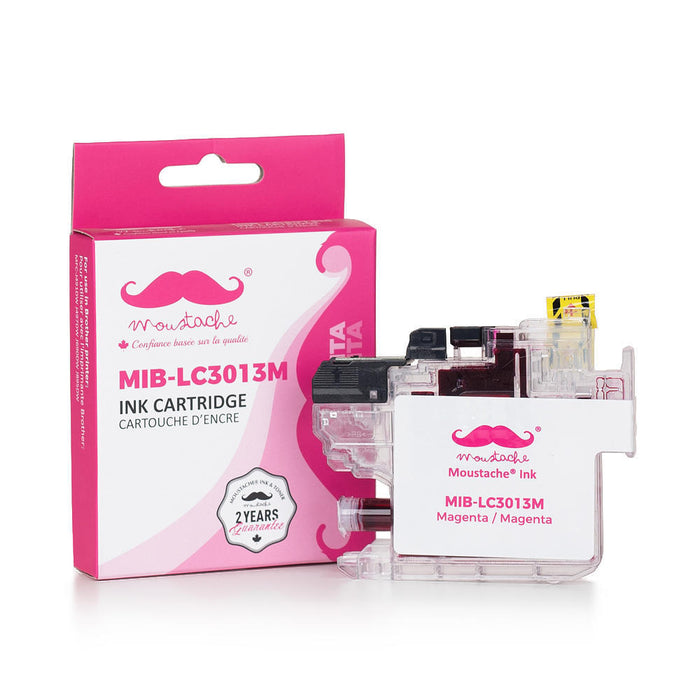 Brother LC3013M Compatible Magenta Ink Cartridge High Yield - Moustache®