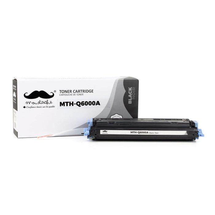 Remanufactured HP 124A Q6000A Black Toner Cartridge - Moustache® - 1/Pack