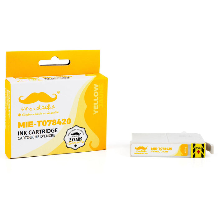 Epson 78 T078420 Compatible Yellow Ink Cartridge - Moustache® - 1/Pack