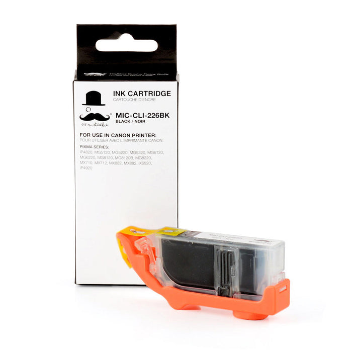 Canon CLI-226BK Compatible Black Ink Cartridge (4546B001AA) - Moustache®