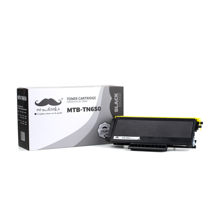 Brother TN650 Compatible Black Toner Cartridge High Yield of TN620 - Moustache®