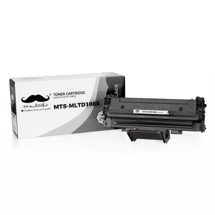 Samsung MLT-D108S Compatible Black Toner Cartridge for ML1640/2240 Printer - Moustache® - 1/Pack