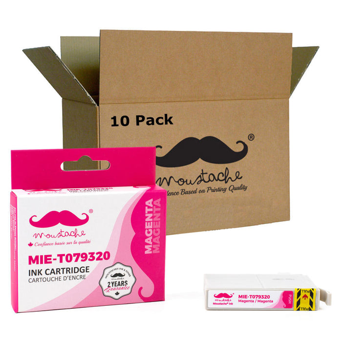 Epson 79 T079320 Compatible Magenta Ink Cartridge High Yield - Moustache® - 10/Pack