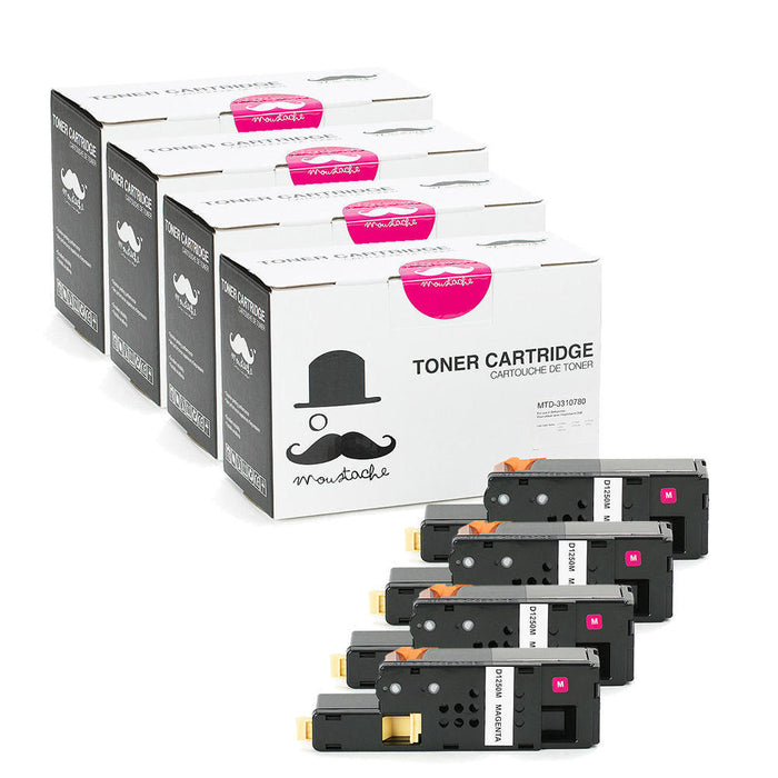 Dell 331-0780 5GDTC Compatible Magenta Toner Cartridge High Yield - Moustache® - 4/Pack