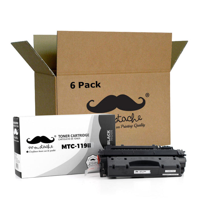 Canon 119 II Compatible Black Toner Cartridge High Yield - Moustache® - 6/Pack
