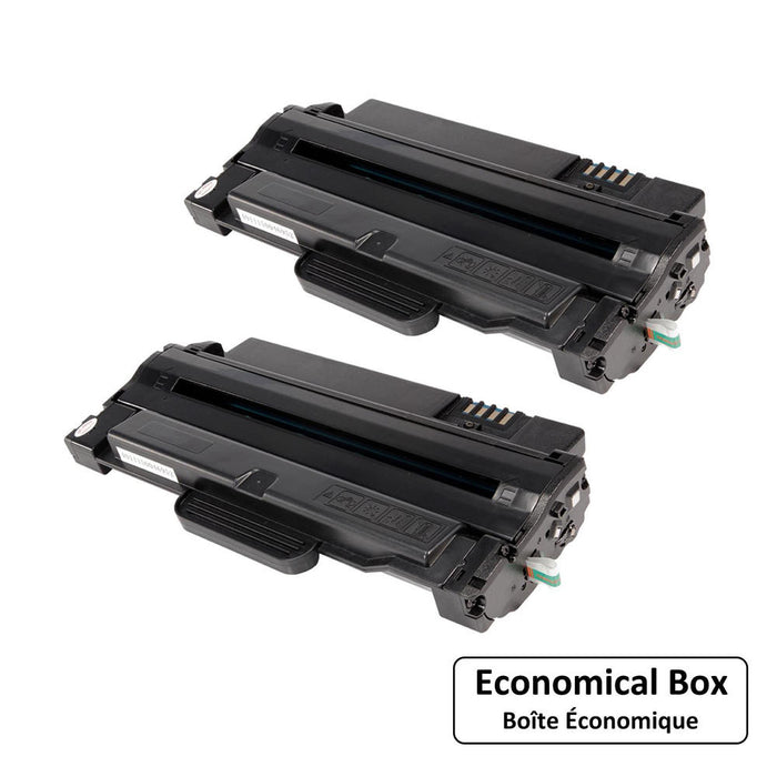 Samsung MLT-D105L Compatible Black Toner Cartridge - Economical Box - 2/Pack