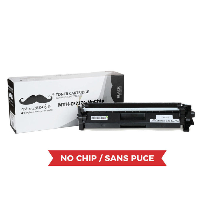 Compatible HP 17A CF217A Black Toner Cartridge - No Chip - Moustache® - 1/Pack