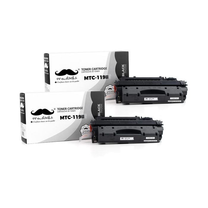Canon 119 II Compatible Black Toner Cartridge High Yield - Moustache® - 2/Pack