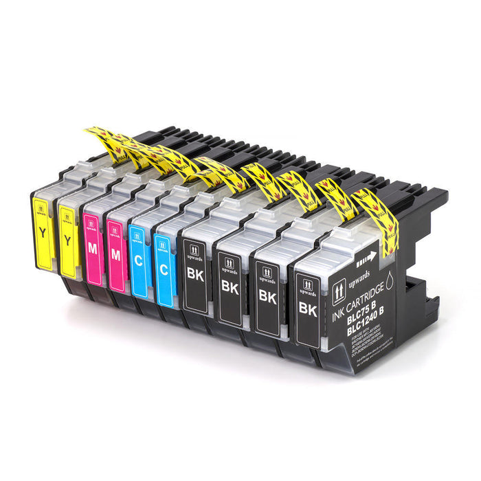 Brother LC75 Compatible Ink Cartridge Combo BK/C/M/Y High Yield - 10/Pack