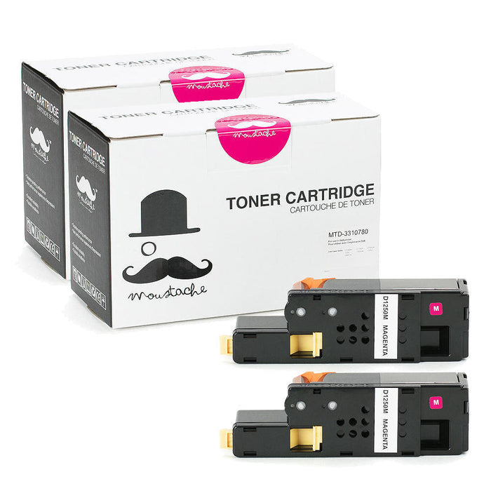 Dell 331-0780 5GDTC Compatible Magenta Toner Cartridge High Yield - Moustache® - 2/Pack