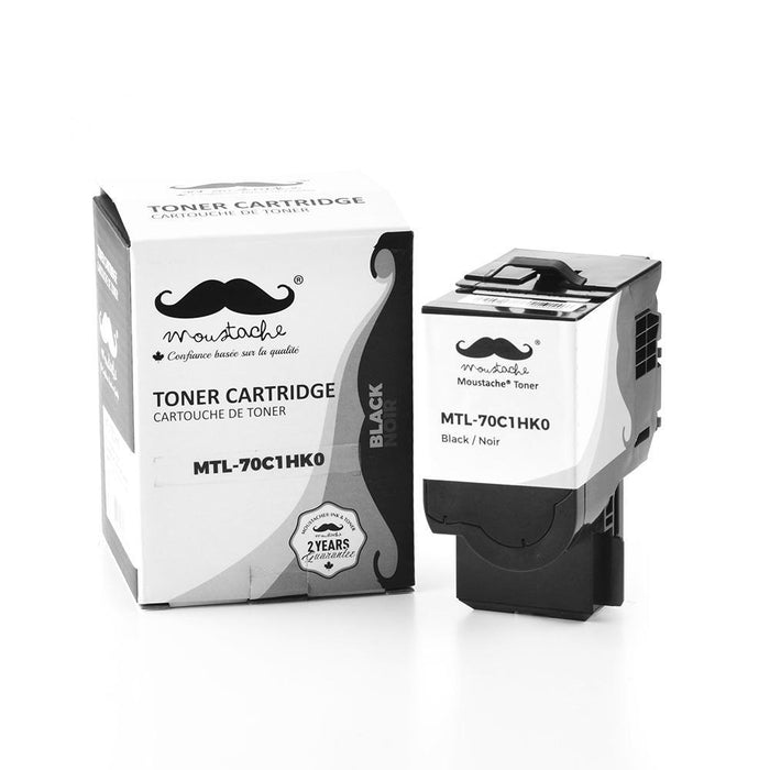 Lexmark 70C1HK0 Compatible Black Toner Cartridge High Yield - Moustache®