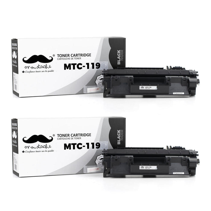 Canon 119 3479B001AA Compatible Black Toner Cartridge - Moustache® - 2/Pack