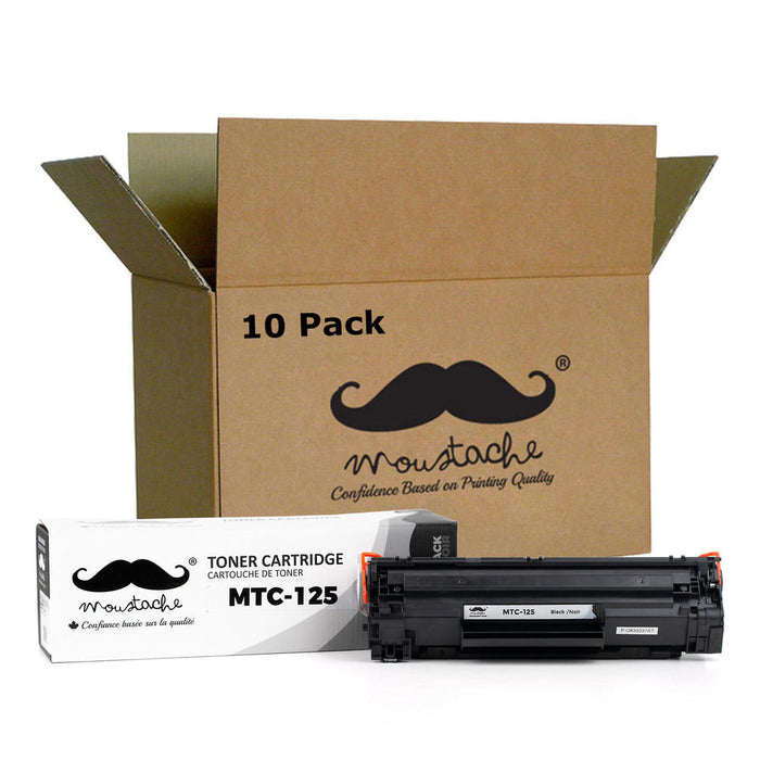 Canon 125 3484B001AA Compatible Black Toner Cartridge - Moustache® - 10/Pack