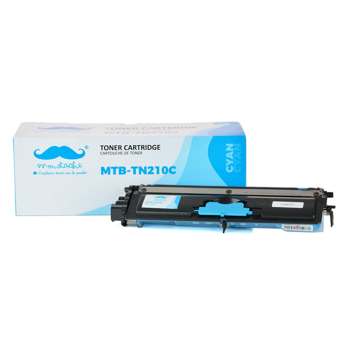 Brother TN210C Compatible Cyan Toner Cartridge - Moustache® - 1/Pack