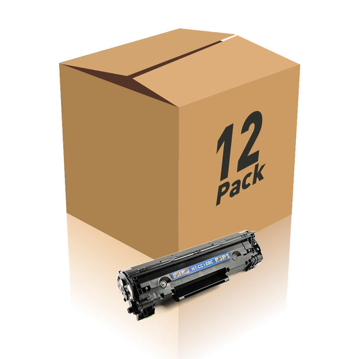 Canon 128 3500B001AA Compatible Black Toner Cartridge - Economical Box - 12/Pack