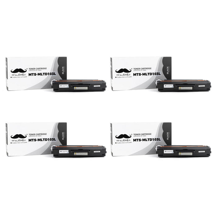 Samsung MLT-D103L Compatible Black Toner Cartridge High Yield - Moustache® - 4/Pack