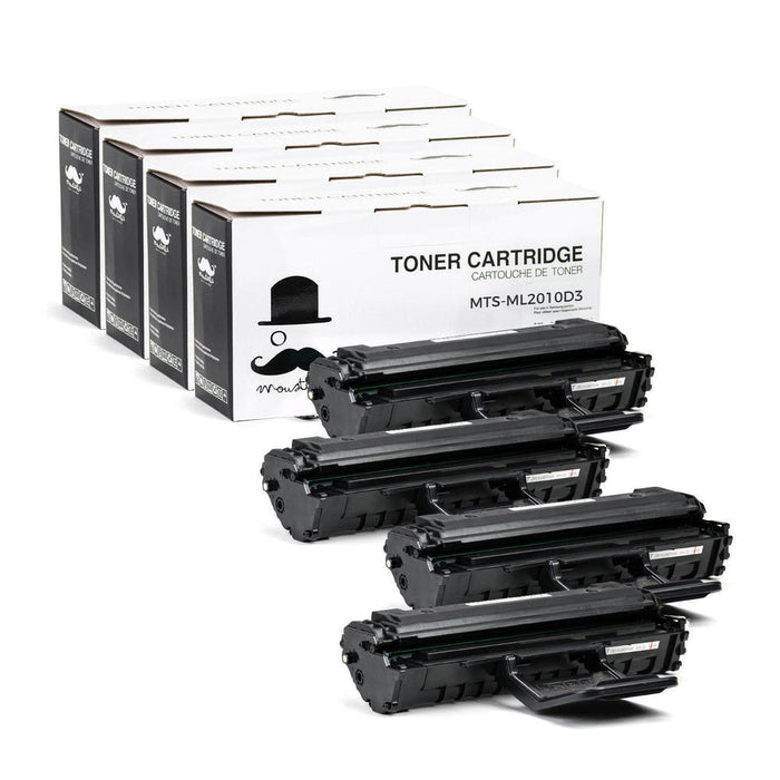 Samsung ML-2010D3 Compatible Black Toner Cartridge High Yield - Moustache® - 4/Pack