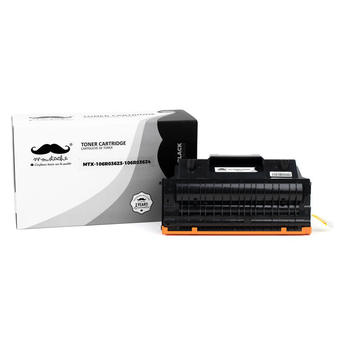 Xerox 106R03623 106R03624 Compatible Black Toner Cartridge Extra High Yield - Moustache®