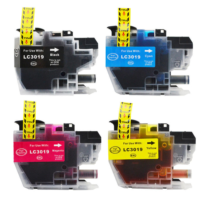 Brother LC3019 XXL Compatible Ink Cartridge Combo Extra High Yield BK/C/M/Y - Economical Box