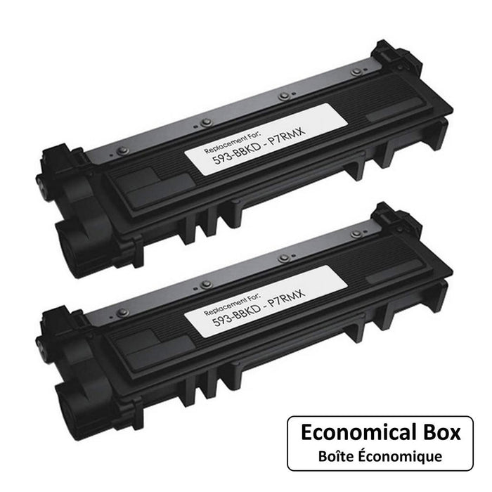 Dell P7RMX 593-BBKD F/E31X Compatible Black Toner Cartridge High Yield - Economical Box - 2/Pack