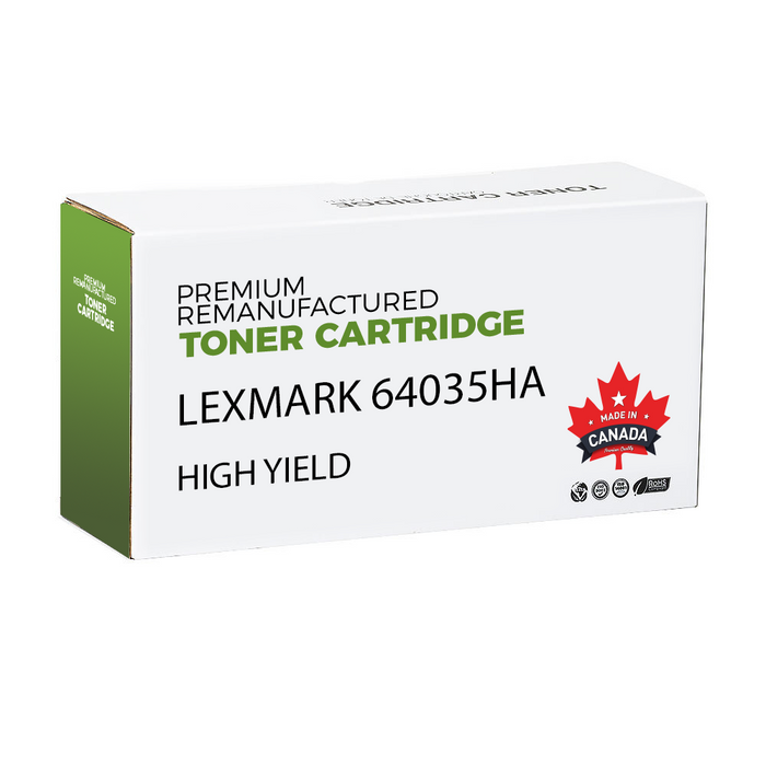 Lexmark 64035HA Remanufactured Black Toner Cartridge High Yield