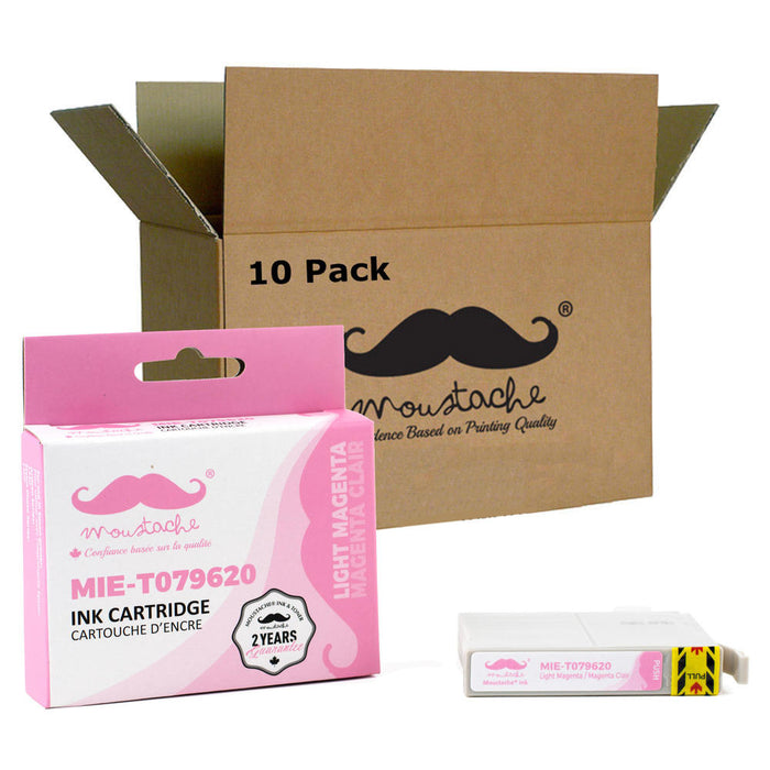 Epson 79 T079620 Compatible Light Magenta Ink Cartridge High Yield - Moustache® - 10/Pack