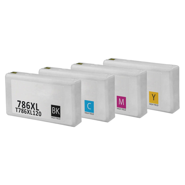 Epson 786XL Compatible Ink Cartridge Combo High Yield BK/C/M/Y