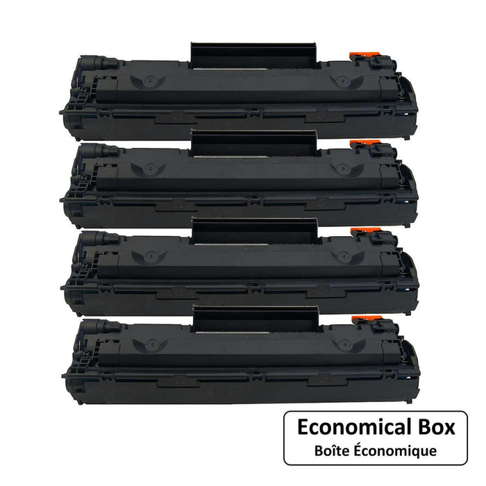 Compatible HP 78A CE278A Black Toner Cartridge - Economical Box - 4/Pack (4 in 1 box)