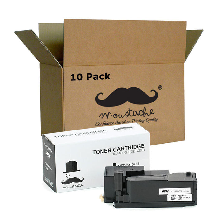 Dell 331-0778 3K9XM Compatible Black Toner Cartridge High Yield - Moustache® - 10/Pack