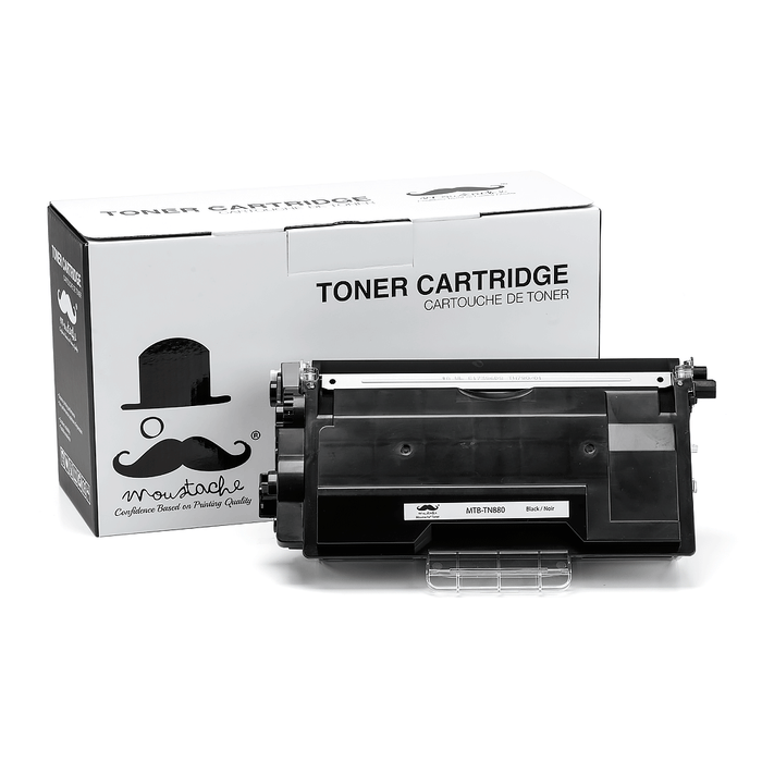 Brother TN880 Compatible Black Toner Cartridge Extra High Yield - Moustache® - 1/Pack