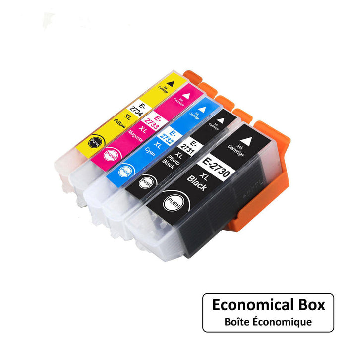 Epson T273XL Compatible Ink Cartridge Combo High Yield BK/PBK/C/M/Y - Economical Box