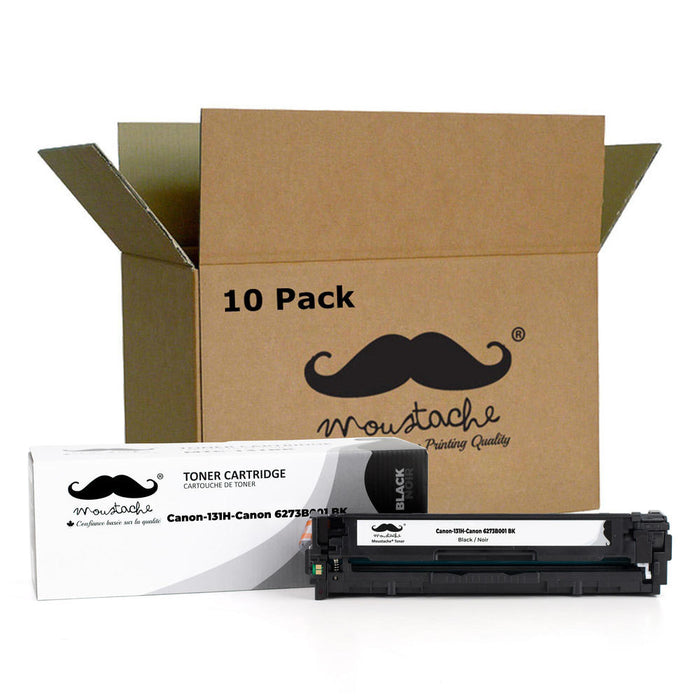 Canon 131H 6273B001AA Remanufactured Black Toner Cartridge High Yield - Moustache® - 10/Pack