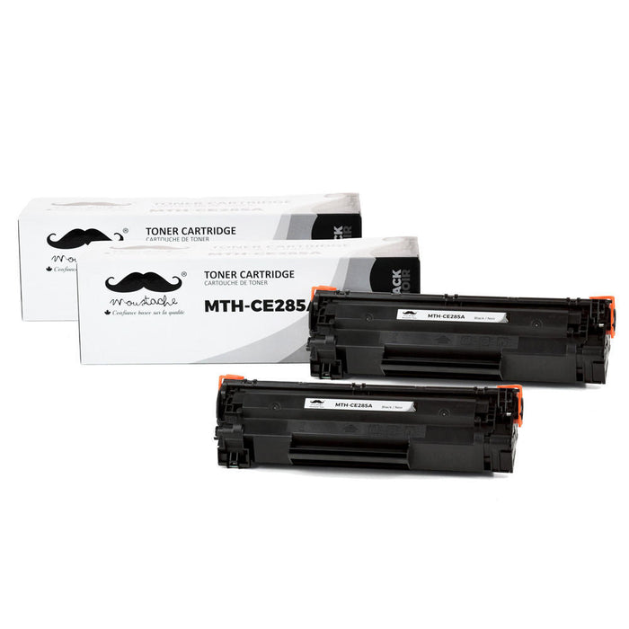 Compatible HP 85A CE285A Black Toner Cartridge - Moustache® - 2/Pack