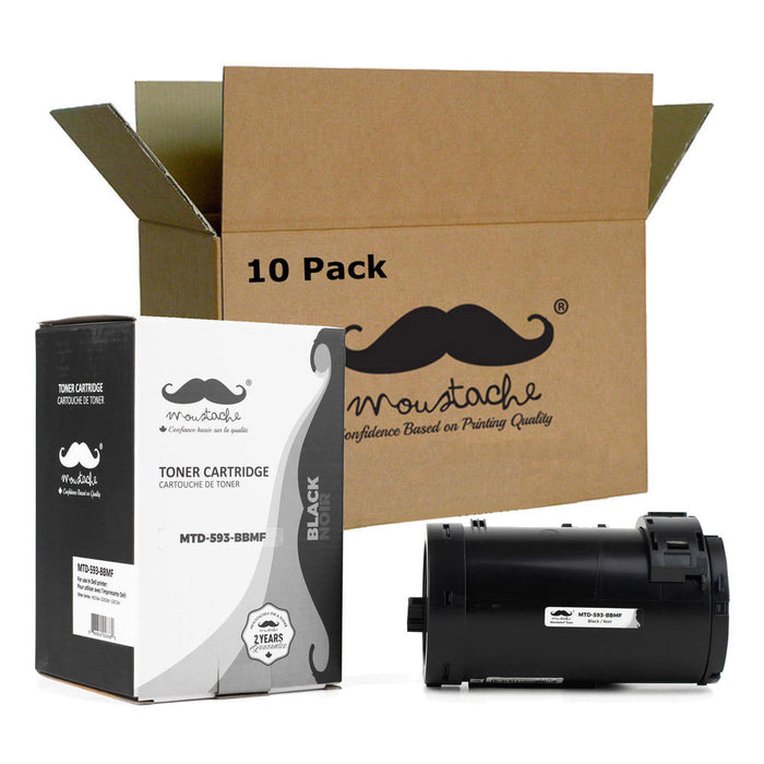 Dell 593-BBMF 47GMH D9GY0 Compatible Black Toner Cartridge High Yield - Moustache® - 10/Pack