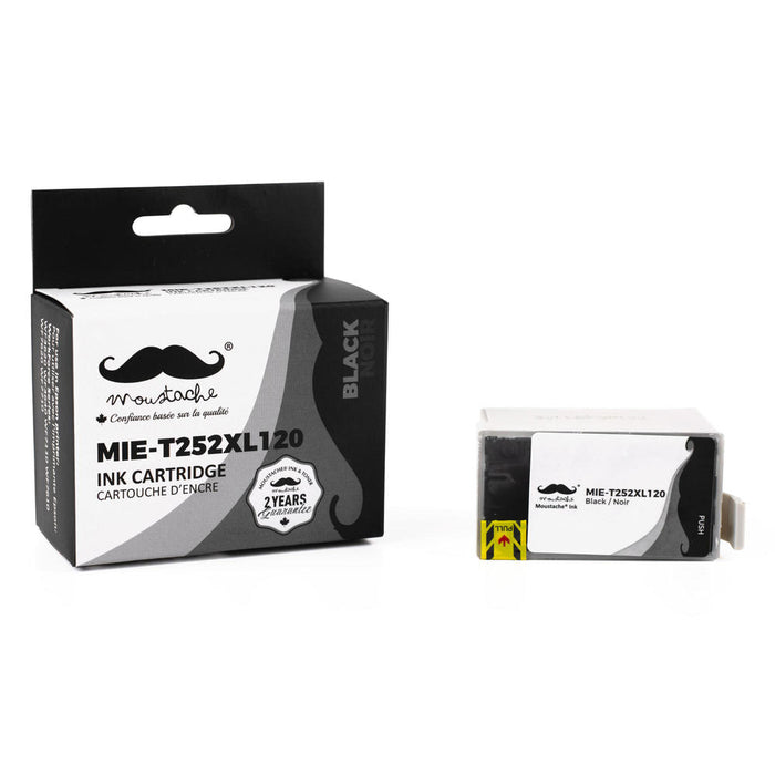 Epson 252 T252XL120 Compatible Black Ink Cartridge High Yield - Moustache® - 1/Pack