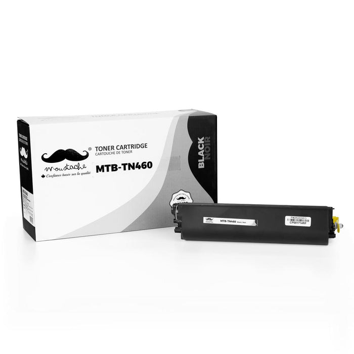 Brother TN460 Compatible Black Toner Cartridge High Yield Version of TN430 - Moustache® - 1/Pack
