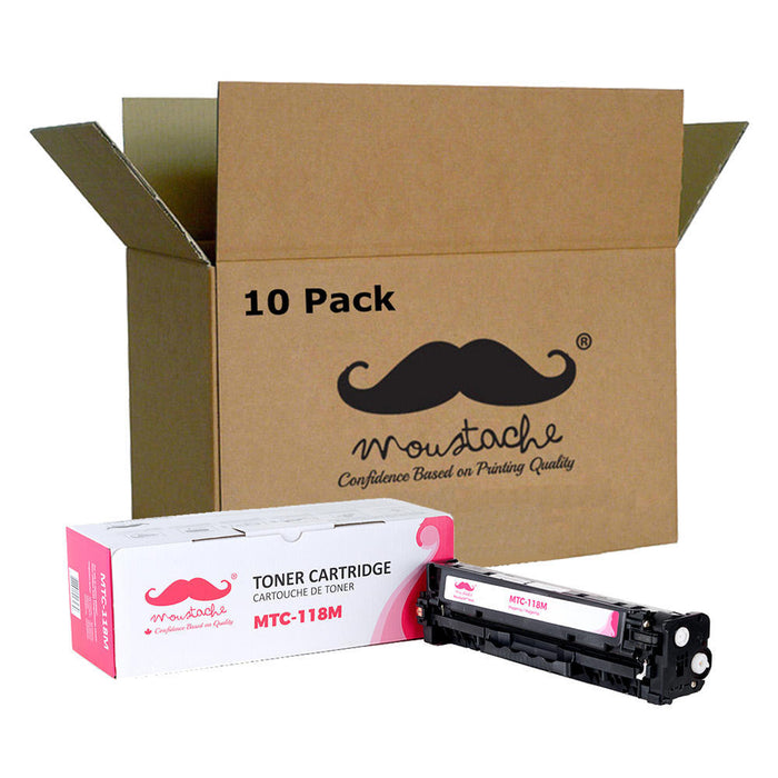 Canon 118M 2660B001AA Remanufactured Magenta Toner Cartridge - Moustache® - 10/Pack