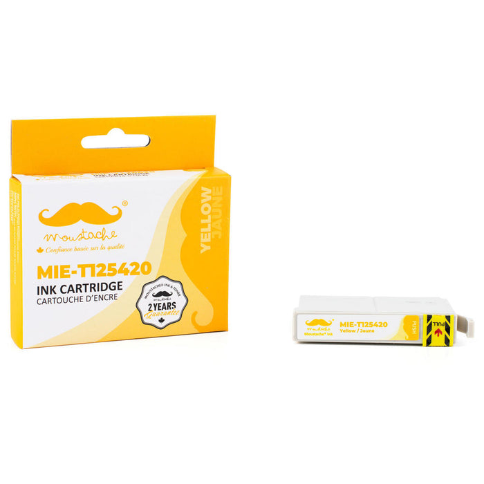 Epson 125 T125420 Compatible Yellow Ink Cartridge - Moustache® - 1/Pack