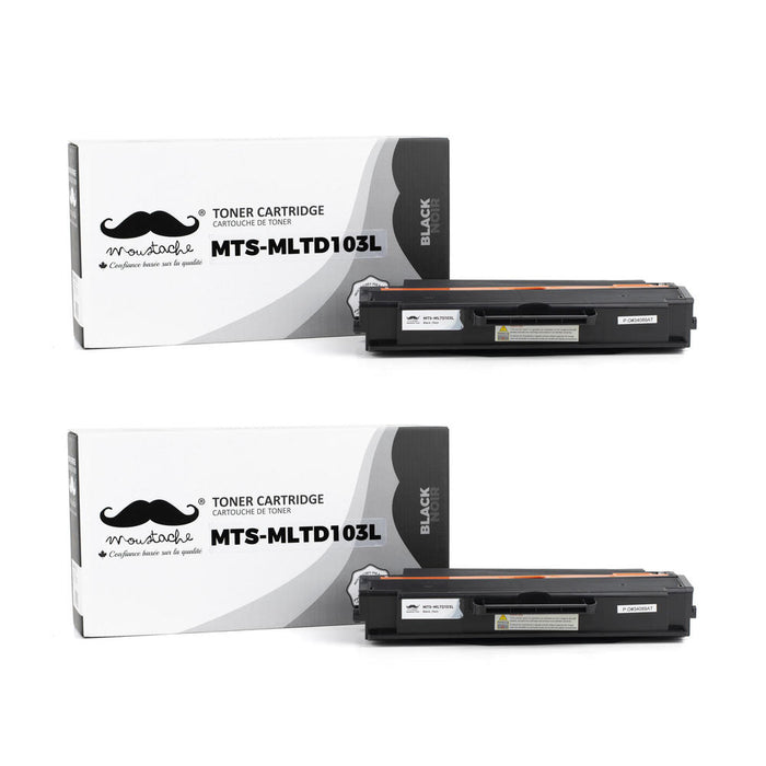 Samsung MLT-D103L Compatible Black Toner Cartridge High Yield - Moustache® - 2/Pack